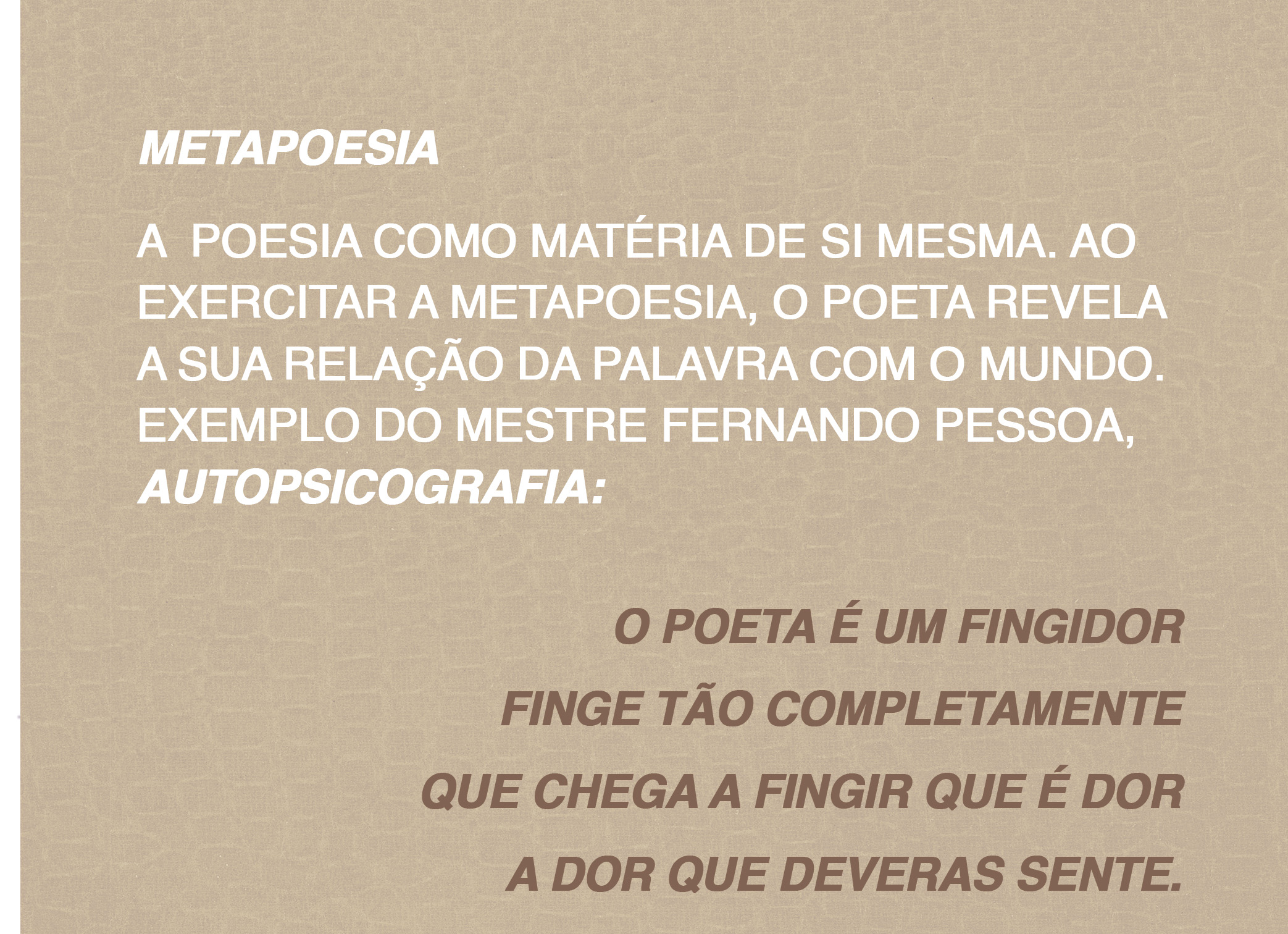 Poesia. O que é poesia?